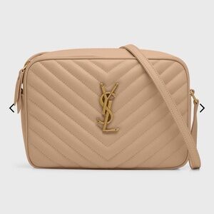 *SOLD*Yves Saint Laurent Beige Quilted Crossbody Bag, Dark Beige *Sold*